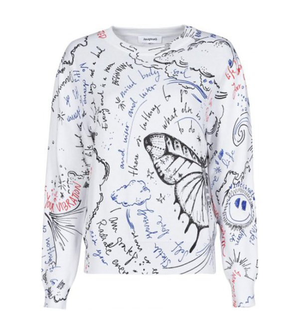 Desigual BOSTON Sweater White