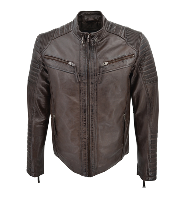 Leather men's jacket