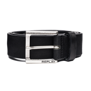 Replay Men’s Leather Belt Black