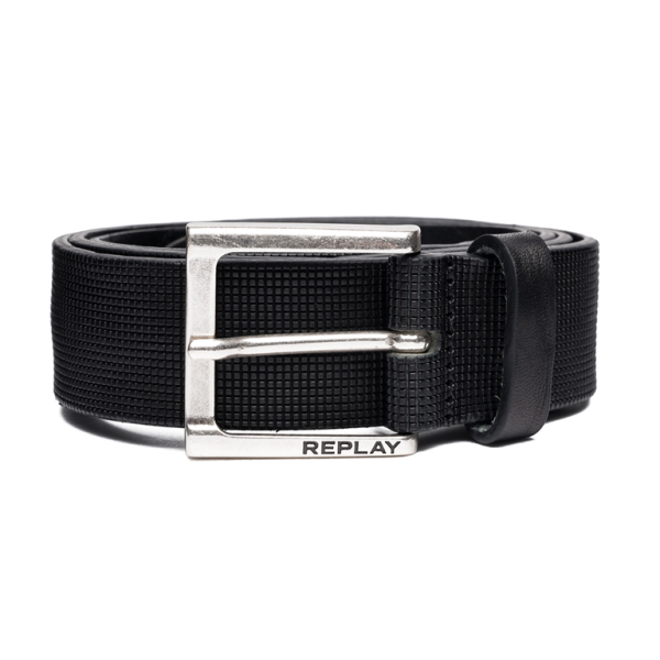 Replay Men's Leather Belt Black