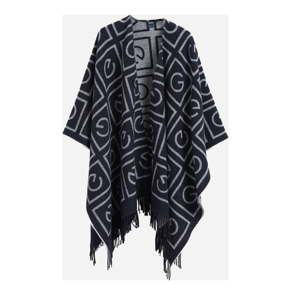 Gant Navy Blue Women's Poncho